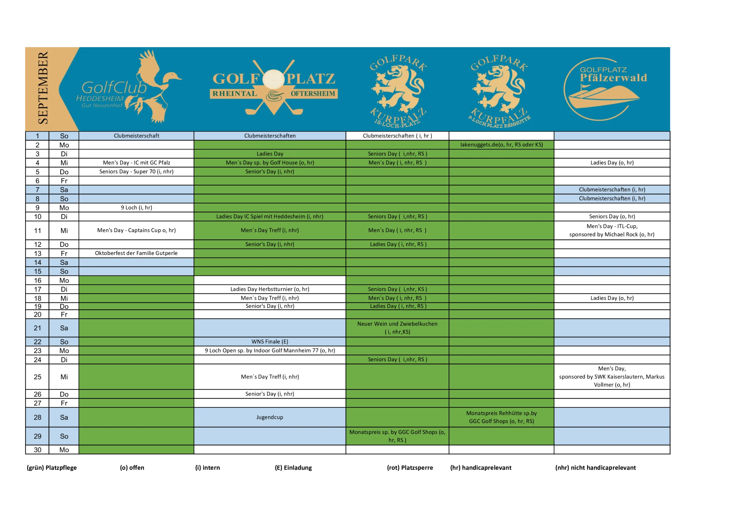 » Turnierkalender 2024